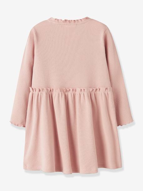 Robe à col volant fille Lil' Atelier rose - vertbaudet enfant 