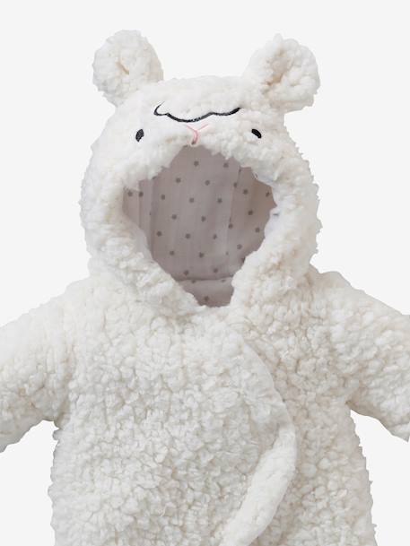Combi-pilote en sherpa pour poupon blanc - vertbaudet enfant 