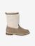 Bottes enfant fille synthétique fourrées zippées taupe - vertbaudet enfant 