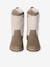 Bottes enfant fille synthétique fourrées zippées taupe - vertbaudet enfant 
