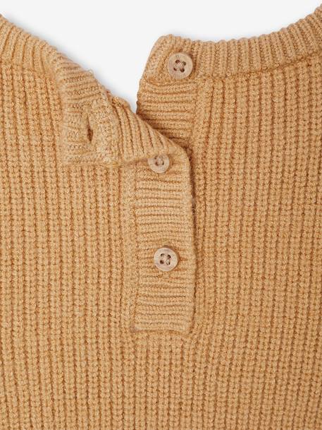 Ensemble 3 pièces bébé pull 2 en 1 + short + foulard terracotta - vertbaudet enfant 