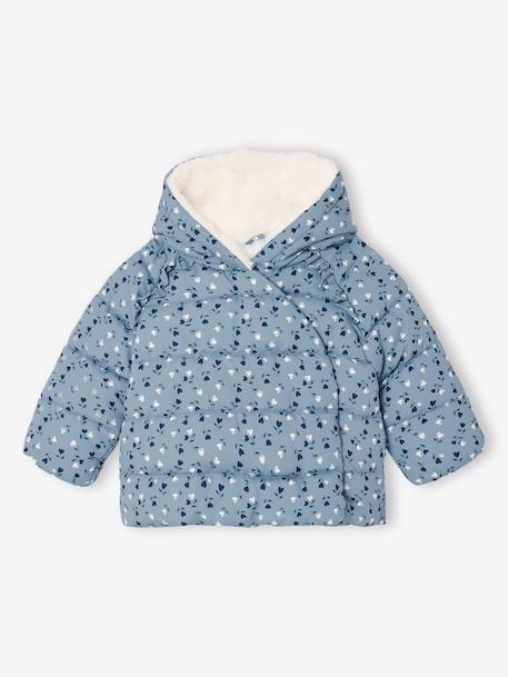 Bébé-Doudoune doublée bébé asymétrique