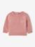 Gebreide trui baby sweater met geborduurde bloemen rozen - vertbaudet enfant 