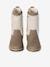 Bottes enfant fille synthétique fourrées zippées taupe - vertbaudet enfant 