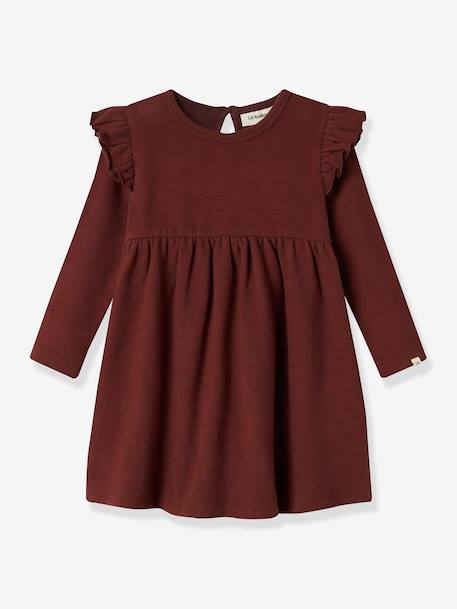 Robe à volants fille Lil' Atelier bordeaux - vertbaudet enfant 