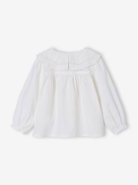 Chemise bébé en popeline blanc - vertbaudet enfant 