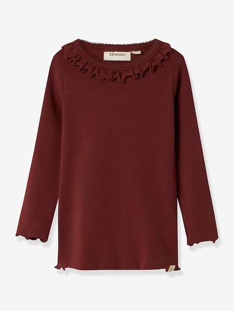 Meisjeskleding nan bordeauxrood+ecru - vertbaudet enfant 