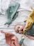 Doudou personnalisable en gaze de coton + hochet rond curry+VERT - vertbaudet enfant 