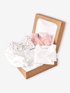 -Ensemble bébé fille pyjama body gilet coffret cadeau naissance