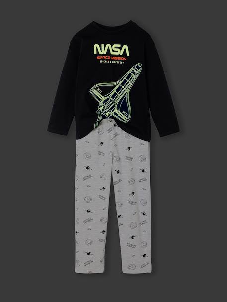 Tweekleurige pyjama voor jongens NASA® nachtblauw - vertbaudet enfant 