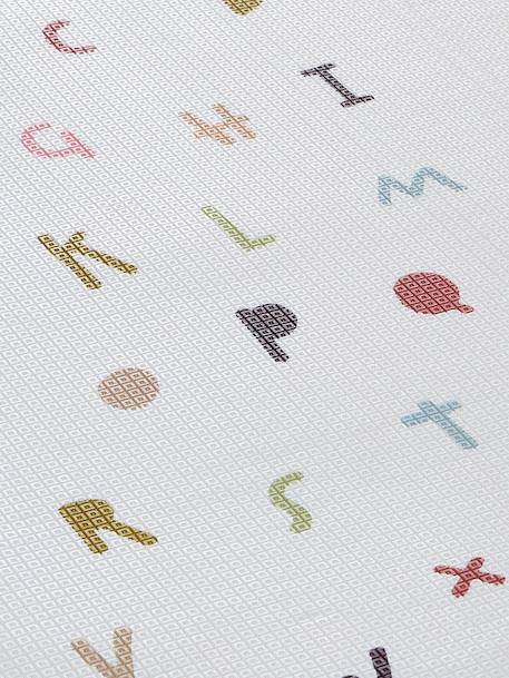 Grand tapis mousse beige+écru - vertbaudet enfant 