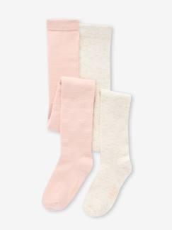 -Lot de 2 paires de collants fille spécial fêtes