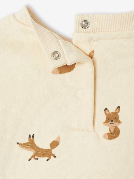 Ensemble bébé sweat-shirt imprimé + pantalon en sergé kaki - vertbaudet enfant 