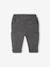 Pantalon bébé coupe battle en velours doublé anthracite+kaki - vertbaudet enfant 