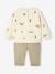 Babyset sweater met print + broek van keperstof kaki - vertbaudet enfant 
