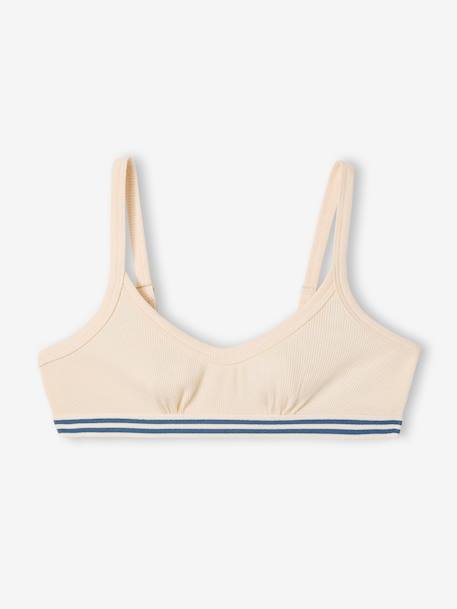 Lot de 3 Brassières Fille Unies Jonen écru - vertbaudet enfant 