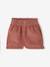 Ensemble 3 pièces bébé pull 2 en 1 + short + foulard terracotta - vertbaudet enfant 