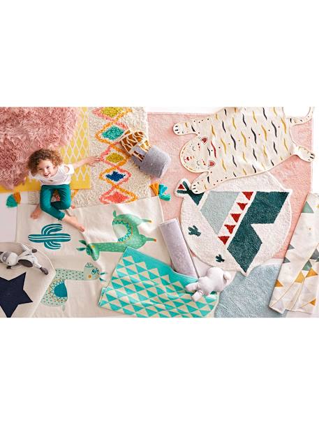 Tapis rectangle XL motif imprimé coloré losanges multicolore - vertbaudet enfant 