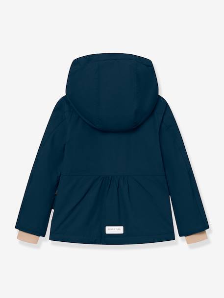 Veste d'hiver avec doublure polaire MATBRIDDINE fille MINI A TURE bleu foncé+rose poudré - vertbaudet enfant 