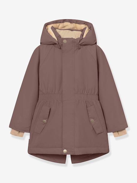 Veste d'hiver avec doublure polaire MATVIKANIA fille MINI A TURE bleu foncé+prune - vertbaudet enfant 