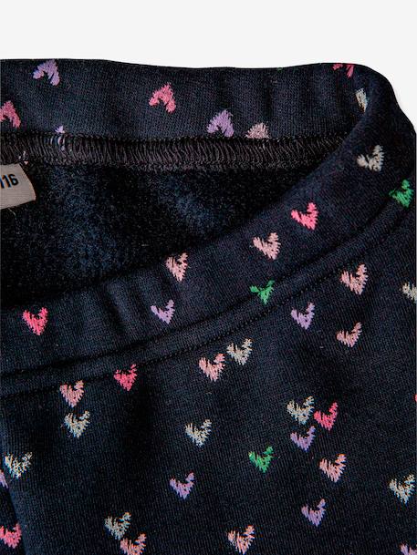 Thermoleggings HAPPY GIRLS meisjes Harten gemêleerd grijs+grenadine+marineblauw+roze (poederkleur) - vertbaudet enfant 