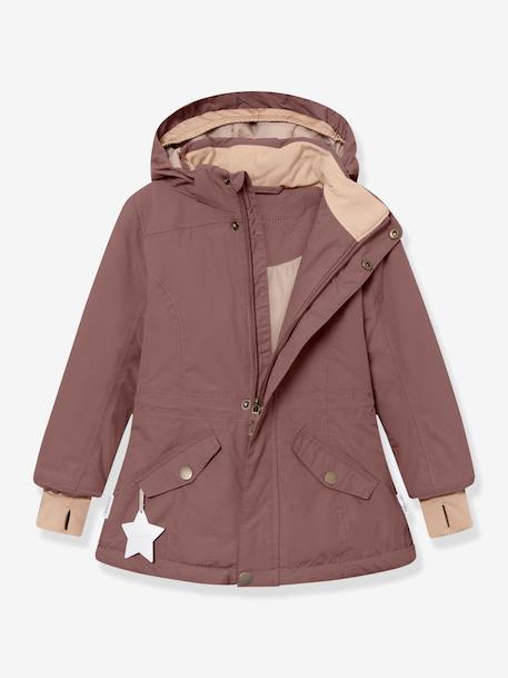 Veste d'hiver MATVELAJA fille MINI A TURE bleu foncé+prune - vertbaudet enfant 
