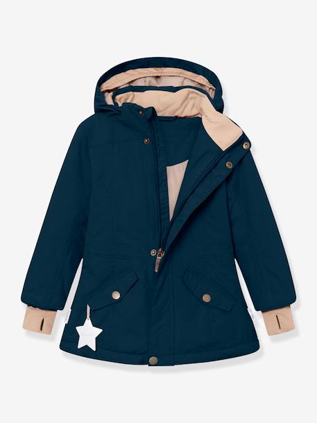 Veste d'hiver MATVELAJA fille MINI A TURE bleu foncé+prune - vertbaudet enfant 