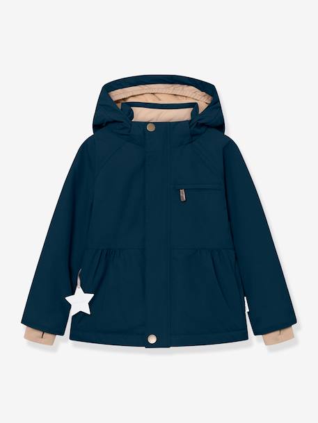 Veste d'hiver avec doublure polaire MATBRIDDINE fille MINI A TURE bleu foncé+rose poudré - vertbaudet enfant 