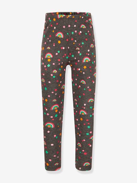 Leggings thermiques Happy Girls filles arc-en-ciel anthracite+marine - vertbaudet enfant 