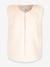 Vest van geweven bont HAPPY GIRLS Meisjes ecru+zwart - vertbaudet enfant 