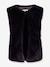 Vest van geweven bont HAPPY GIRLS Meisjes ecru+zwart - vertbaudet enfant 