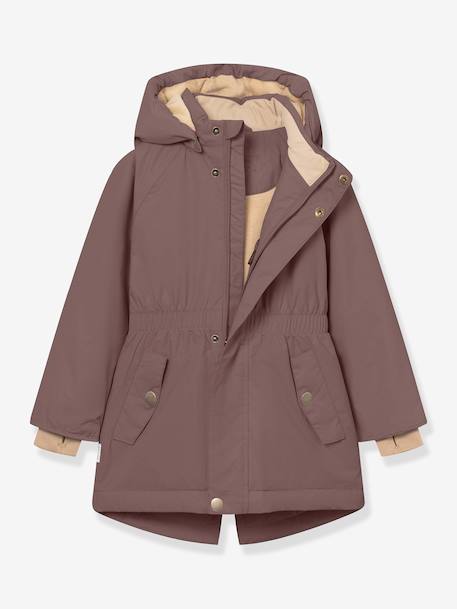 Veste d'hiver avec doublure polaire MATVIKANIA fille MINI A TURE bleu foncé+prune - vertbaudet enfant 
