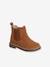 Boots bébé fille cuir zippées camel - vertbaudet enfant 