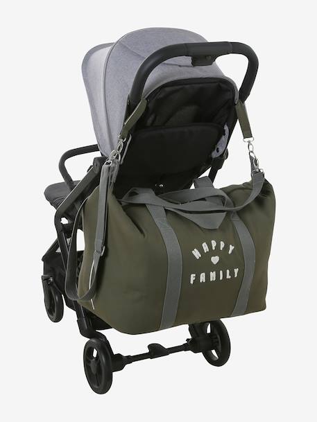 Sac à langer week-end MALAGA kaki+MARINE GRISE+sauge - vertbaudet enfant 