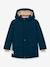 Veste d'hiver avec doublure polaire MATKASTORIO Garçons MINI A TURE bleu foncé+kaki - vertbaudet enfant 