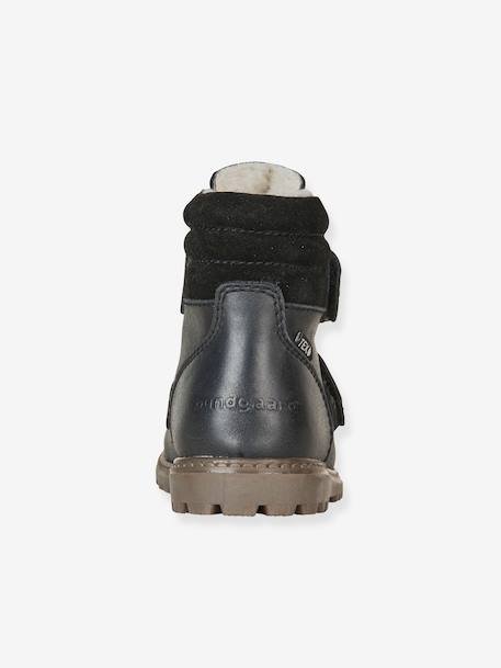 Bottines à doublure chaude TOKKER enfants Bundgaard pieds larges caramel+noir+olive - vertbaudet enfant 