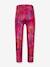 Thermische legging voor meisjes met glanzende print Happy Girls antraciet+grenadine - vertbaudet enfant 