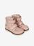 Boots d'hiver TERRY enfants Bundgaard pieds larges noir+rose pâle - vertbaudet enfant 
