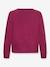 Cardigan tricot fin Happy Girls Filles Boutons grenadine+marine - vertbaudet enfant 