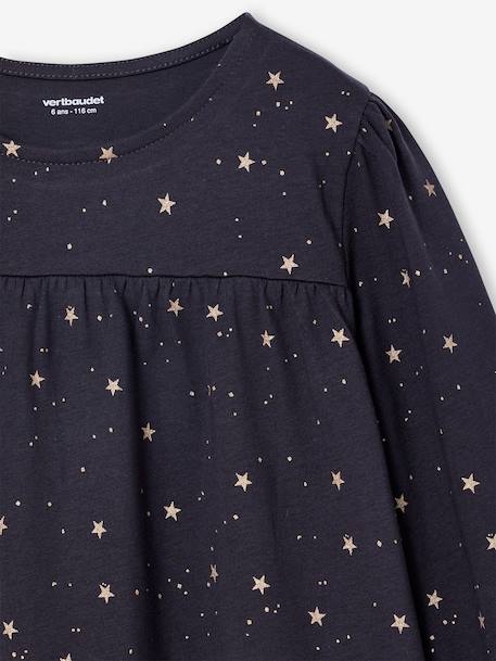 Robe fille imprimée étoiles brillantes anthracite - vertbaudet enfant 