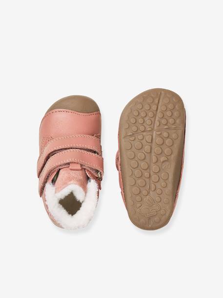Boots chaudes pour apprendre à marcher PETIT Baby Bundgaard blush+caramel+marine - vertbaudet enfant 
