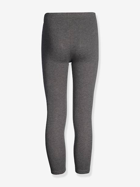 Thermoleggings voor meisjes HAPPY GIRLS Basic antraciet+gemêleerd grijs+grenadine+marineblauw+roze (poederkleur)+snoepjesroze+zwart - vertbaudet enfant 
