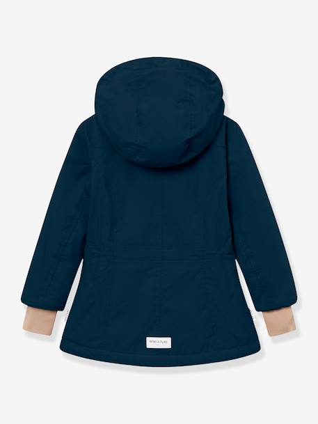 Veste d'hiver MATVELAJA fille MINI A TURE bleu foncé+prune - vertbaudet enfant 