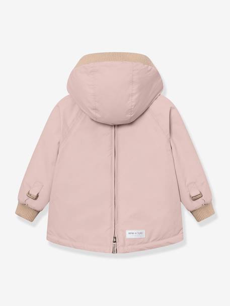Anorak d'hiver avec doublure polaire MATBABYWEN bébé MINI A TURE rose poudré+vert sauge - vertbaudet enfant 