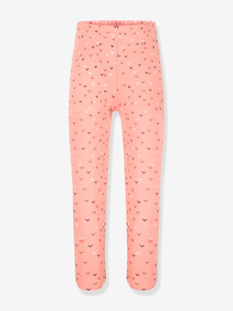 Leggings thermiques Happy Girls filles Coeurs grenadine+gris chiné+marine+rose poudré - vertbaudet enfant 