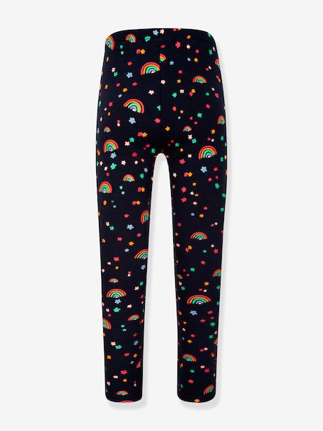 Leggings thermiques Happy Girls filles arc-en-ciel anthracite+marine - vertbaudet enfant 