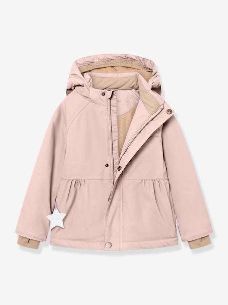 Veste d'hiver avec doublure polaire MATBRIDDINE fille MINI A TURE bleu foncé+rose poudré - vertbaudet enfant 