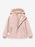 Veste d'hiver avec doublure polaire MATBRIDDINE fille MINI A TURE bleu foncé+rose poudré - vertbaudet enfant 