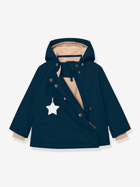 Veste d'hiver avec doublure polaire MATWANG enfants MINI A TURE bleu foncé+bordeaux+marron+prune+rose poudré+vert sauge - vertbaudet enfant 