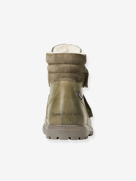 Bottines à doublure chaude TOKKER enfants Bundgaard pieds larges caramel+noir+olive - vertbaudet enfant 